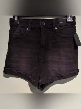 Kendall + Kylie The Drifter High Rise Black Denim Shorts